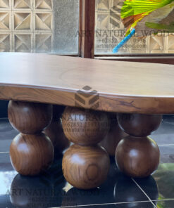 meja lesehan kayu jati solid