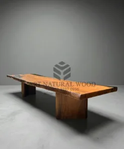 meja rapat kantor kayu solid trembesi