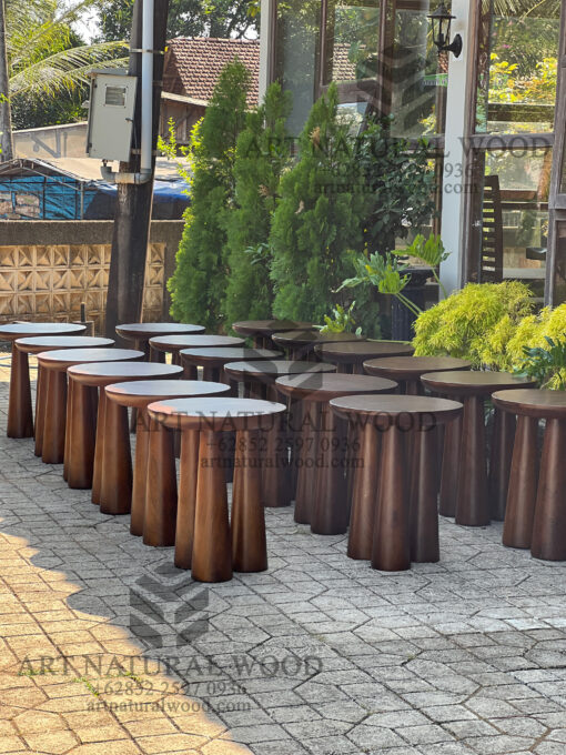 meja side table minimalis kayu solid