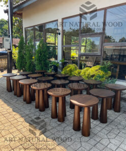 meja side table minimalis kayu solid