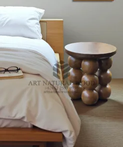 side table minimalis kayu jati solid