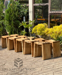 stool outdoor kayu jati solid