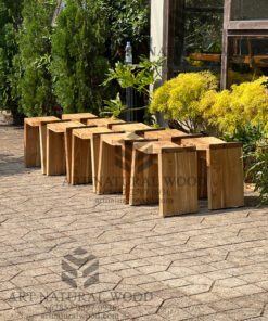 stool outdoor kayu jati solid