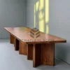 meja meeting 10 orang minimalis kayu solid