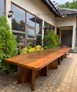 meja meeting 10 orang minimalis kayu solid