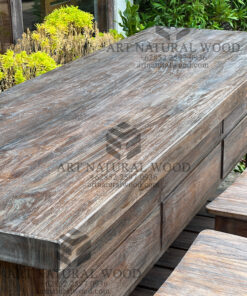 rustic bar table solid teak wood