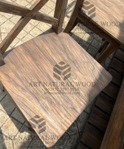 rustic bar table solid teak wood