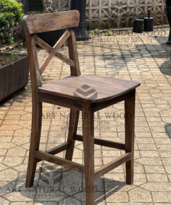 rustic bar table solid teak wood