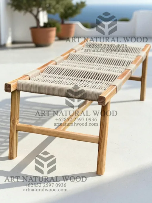 bench outdoor kayu jati