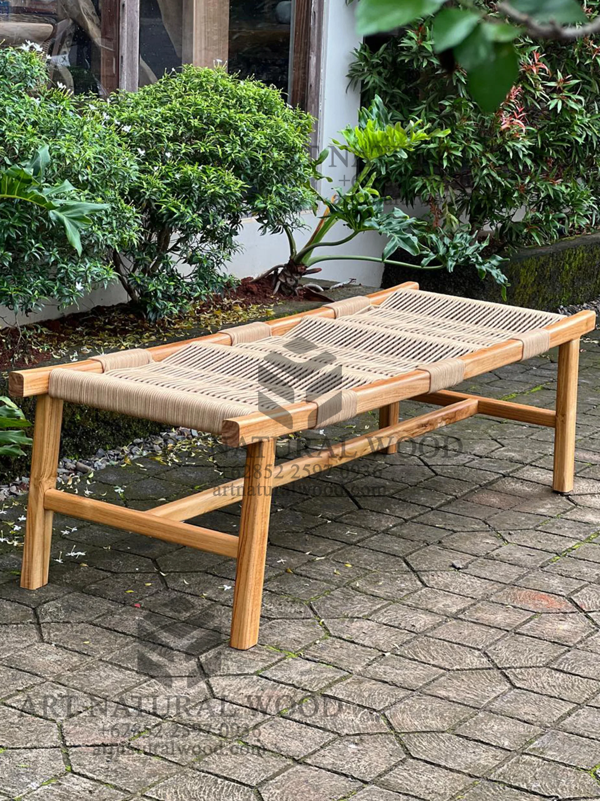 bench outdoor kayu jati