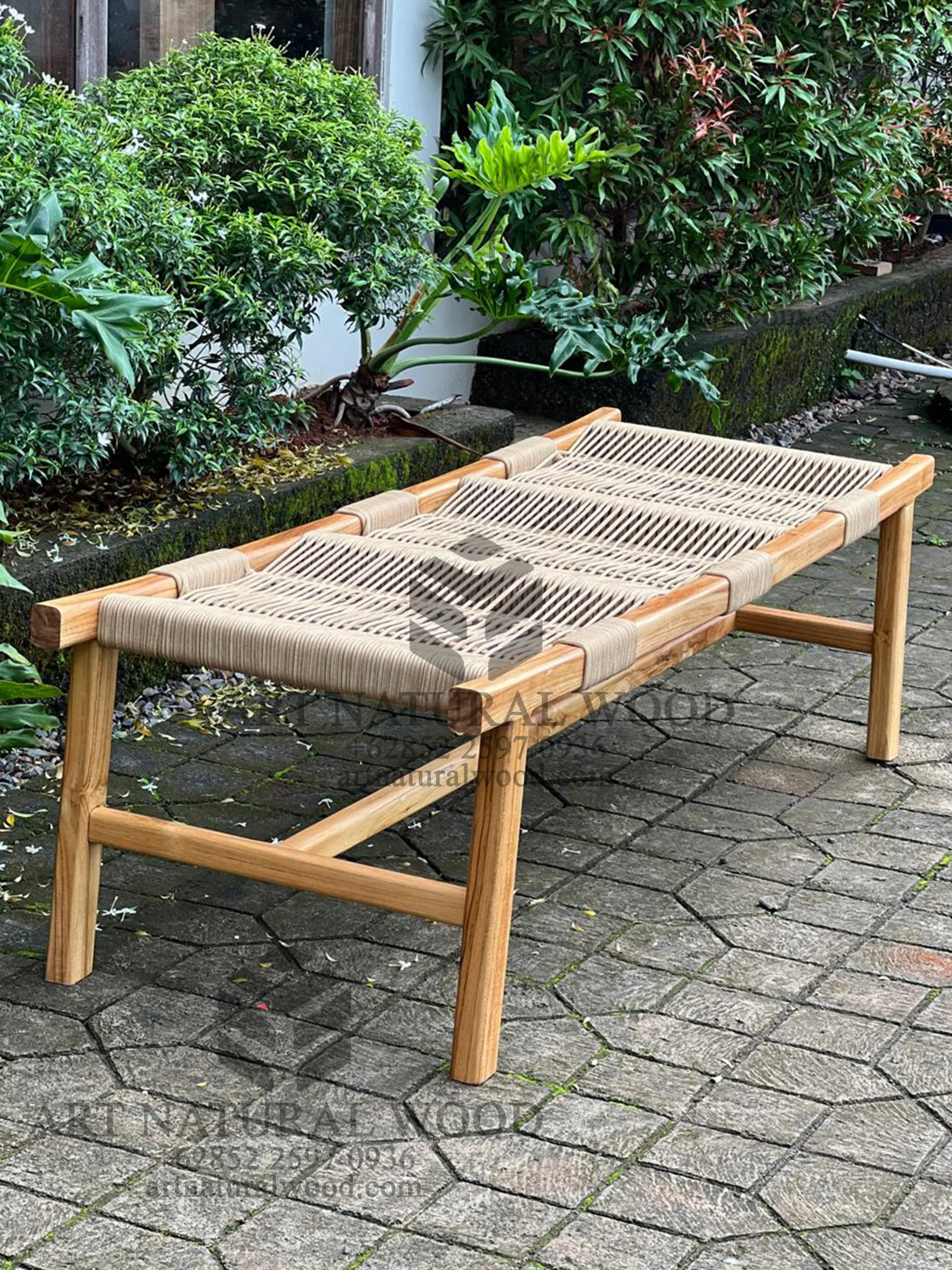 bench outdoor kayu jati