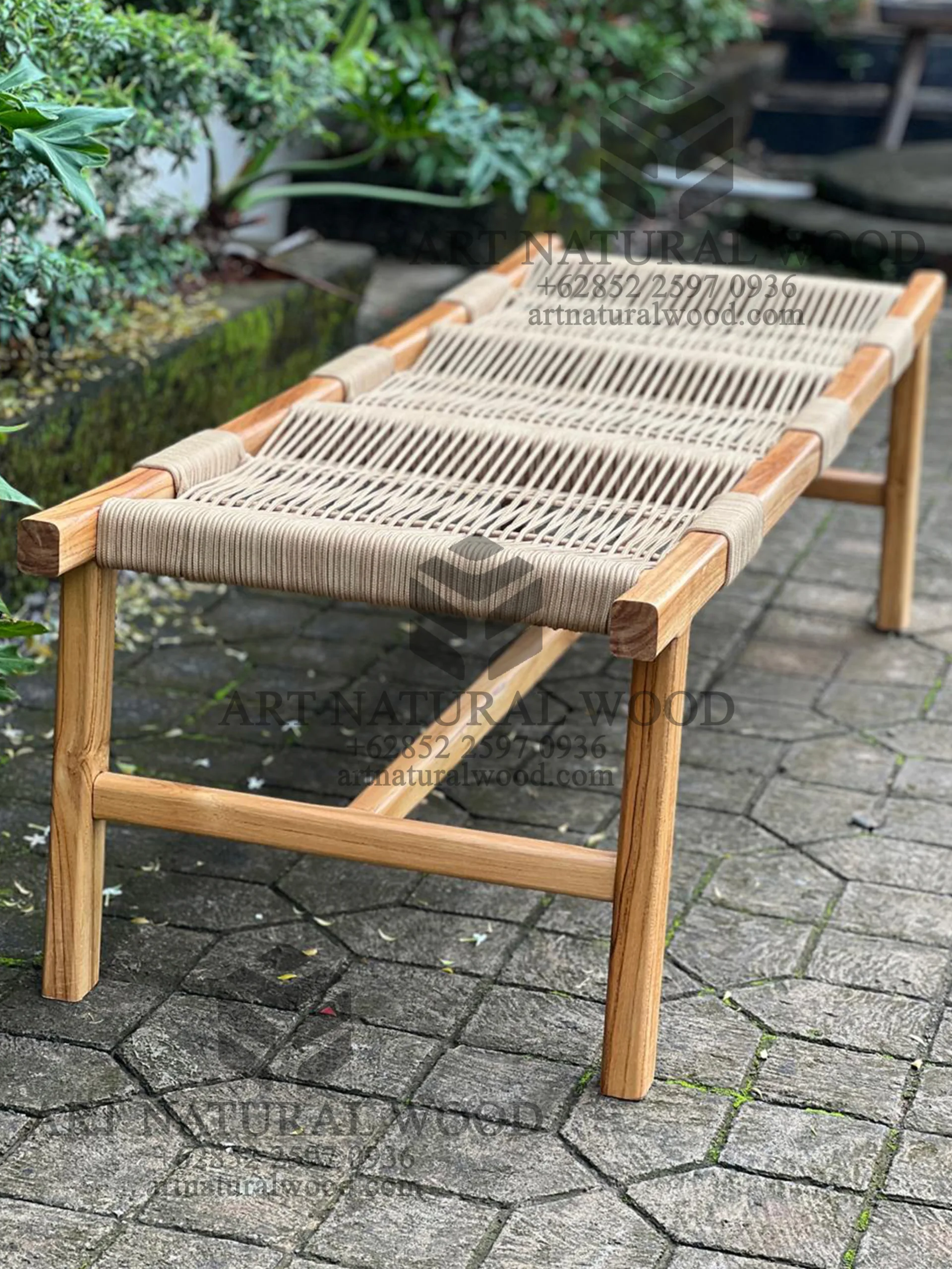 bench outdoor kayu jati