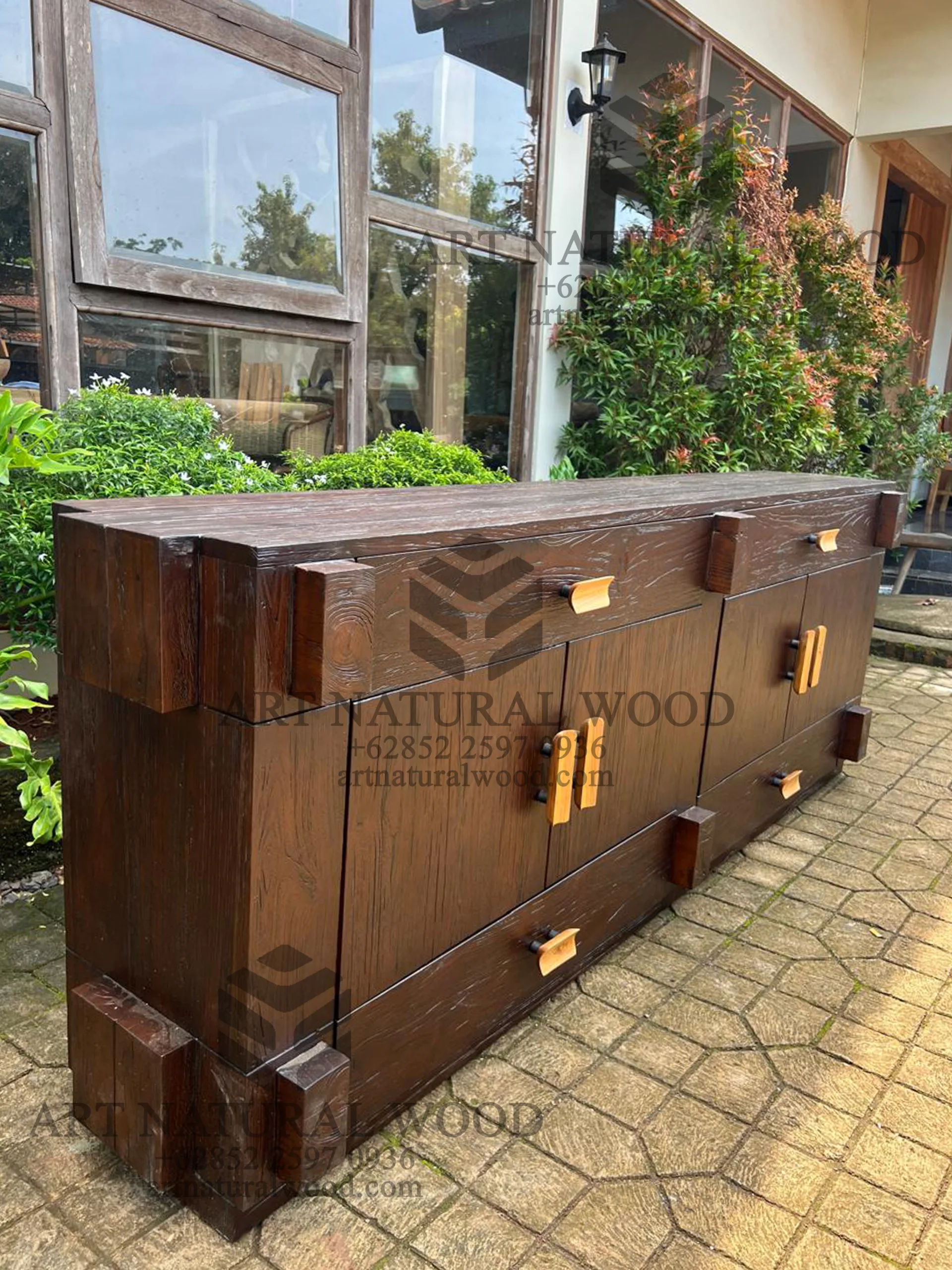 custom cabinet kayu jati solid