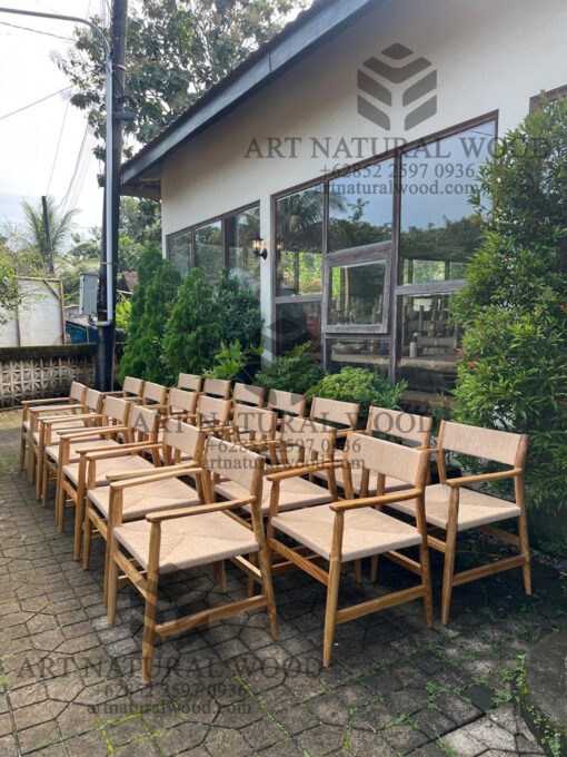 custom kursi makan rotan minimalis modern
