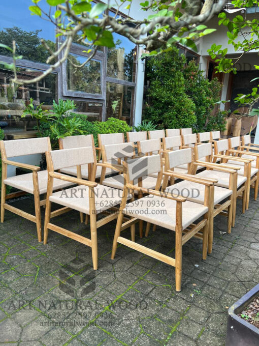 custom kursi makan rotan minimalis modern