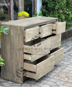 drawer cabinet kayu jati solid