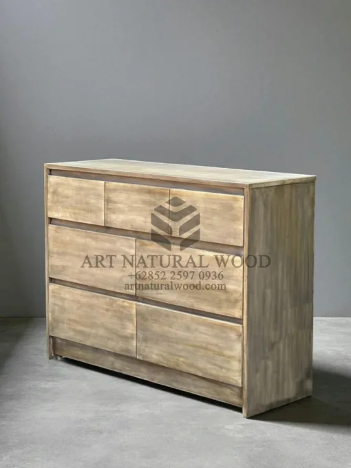 drawer cabinet kayu jati solid