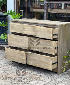 drawer cabinet kayu jati solid