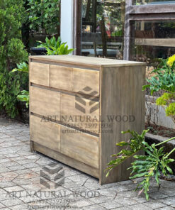 drawer cabinet kayu jati solid