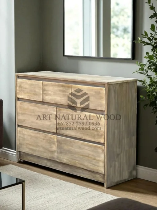 drawer cabinet kayu jati solid