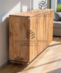 cupboard kayu jati solid minimalis rustic