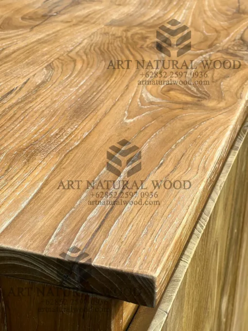 cupboard kayu jati solid minimalis rustic