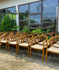 kursi kafe minimalis modern kombinasi rotan