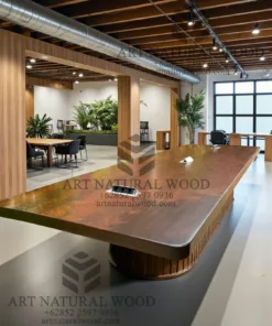 meja meeting kantor besar minimalis