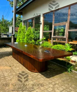meja meeting kantor besar minimalis