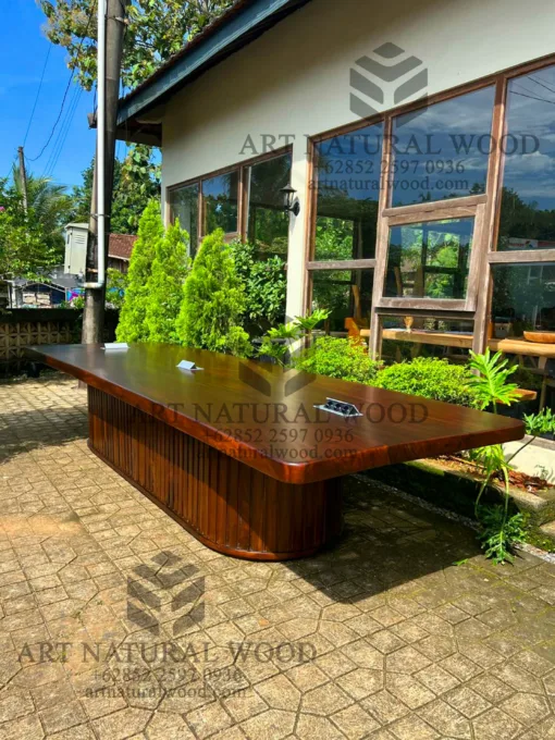 meja meeting kantor besar minimalis