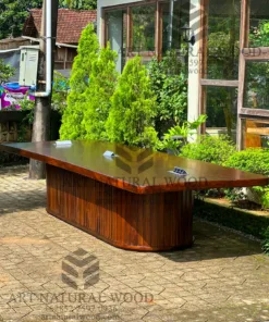 meja meeting kantor besar minimalis