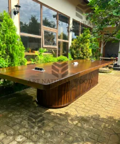 meja meeting kantor besar minimalis