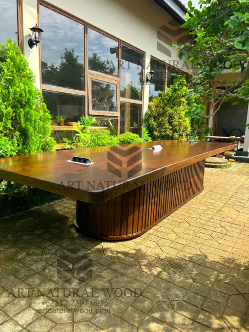 meja meeting kantor besar minimalis
