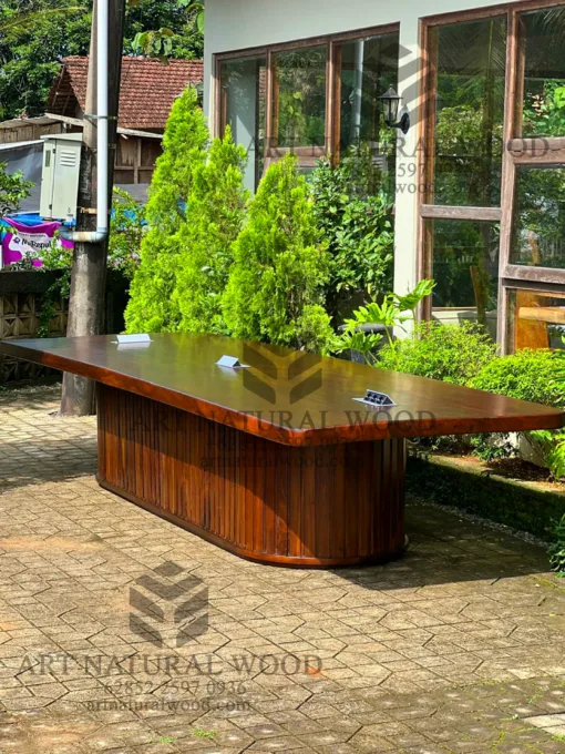 meja meeting kantor besar minimalis