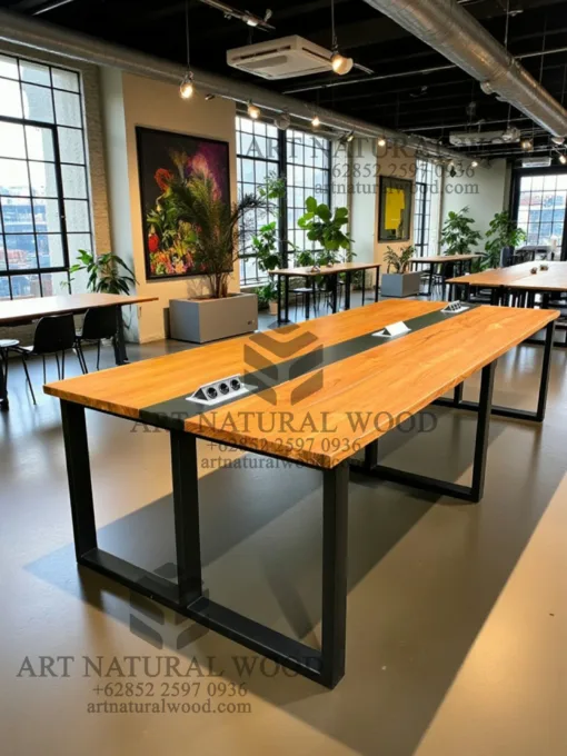 meja rapat kantor minimalis modern