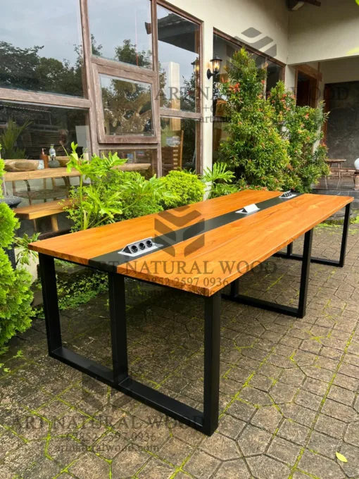 meja rapat kantor minimalis modern
