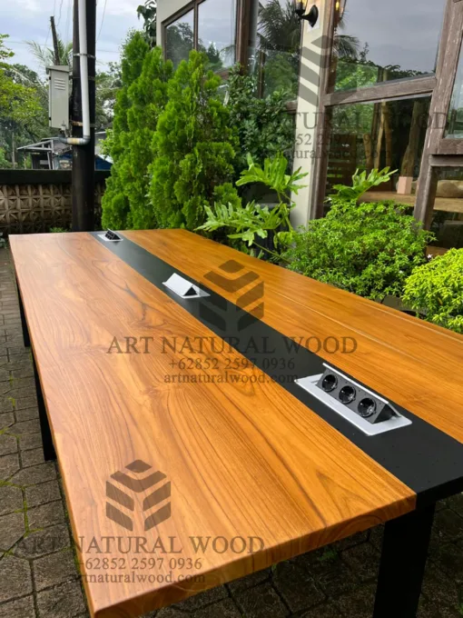 meja rapat kantor minimalis modern