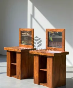 meja wastafel minimalis kayu jati solid