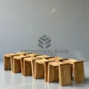 stool outdoor kayu jati solid
