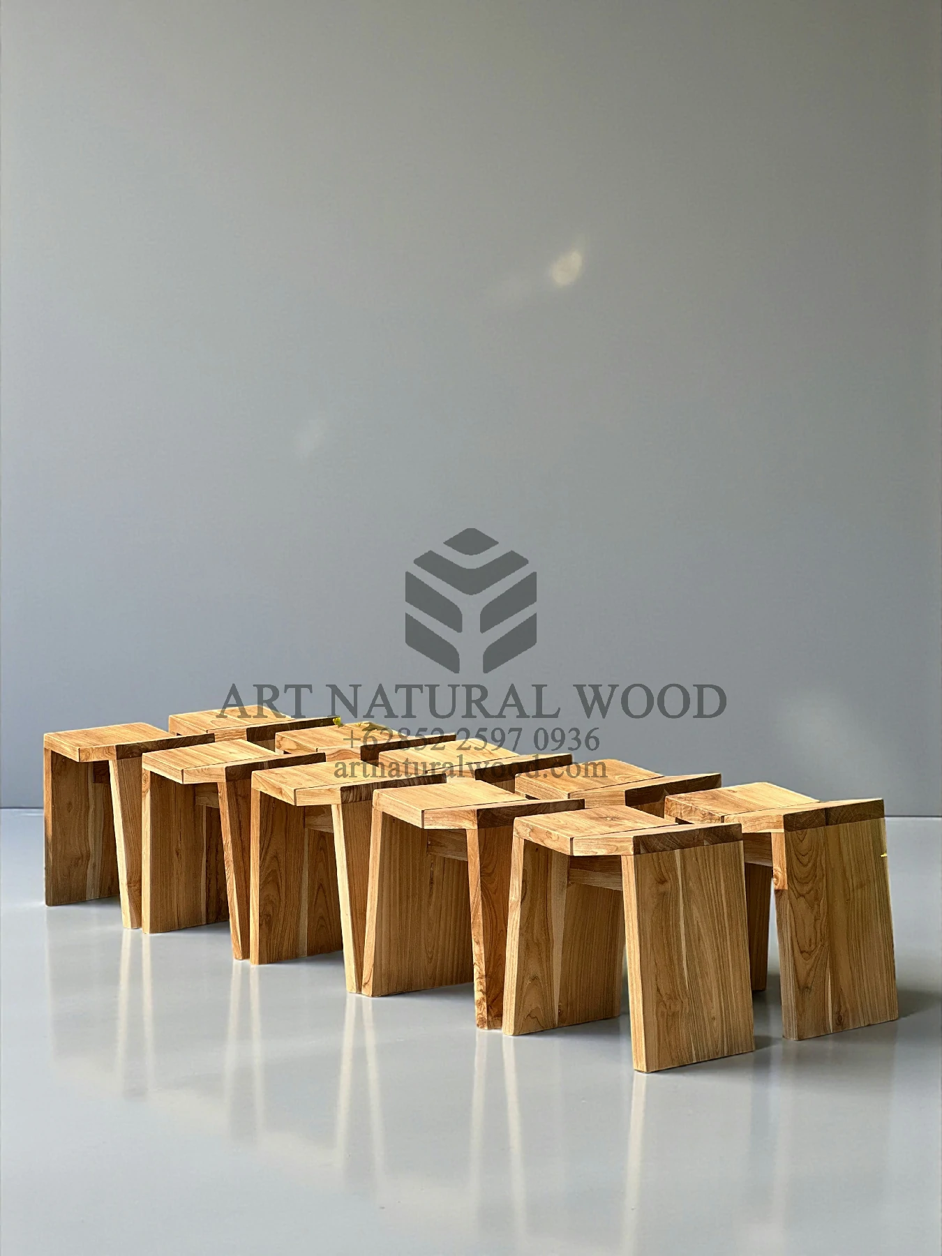 stool outdoor kayu jati solid
